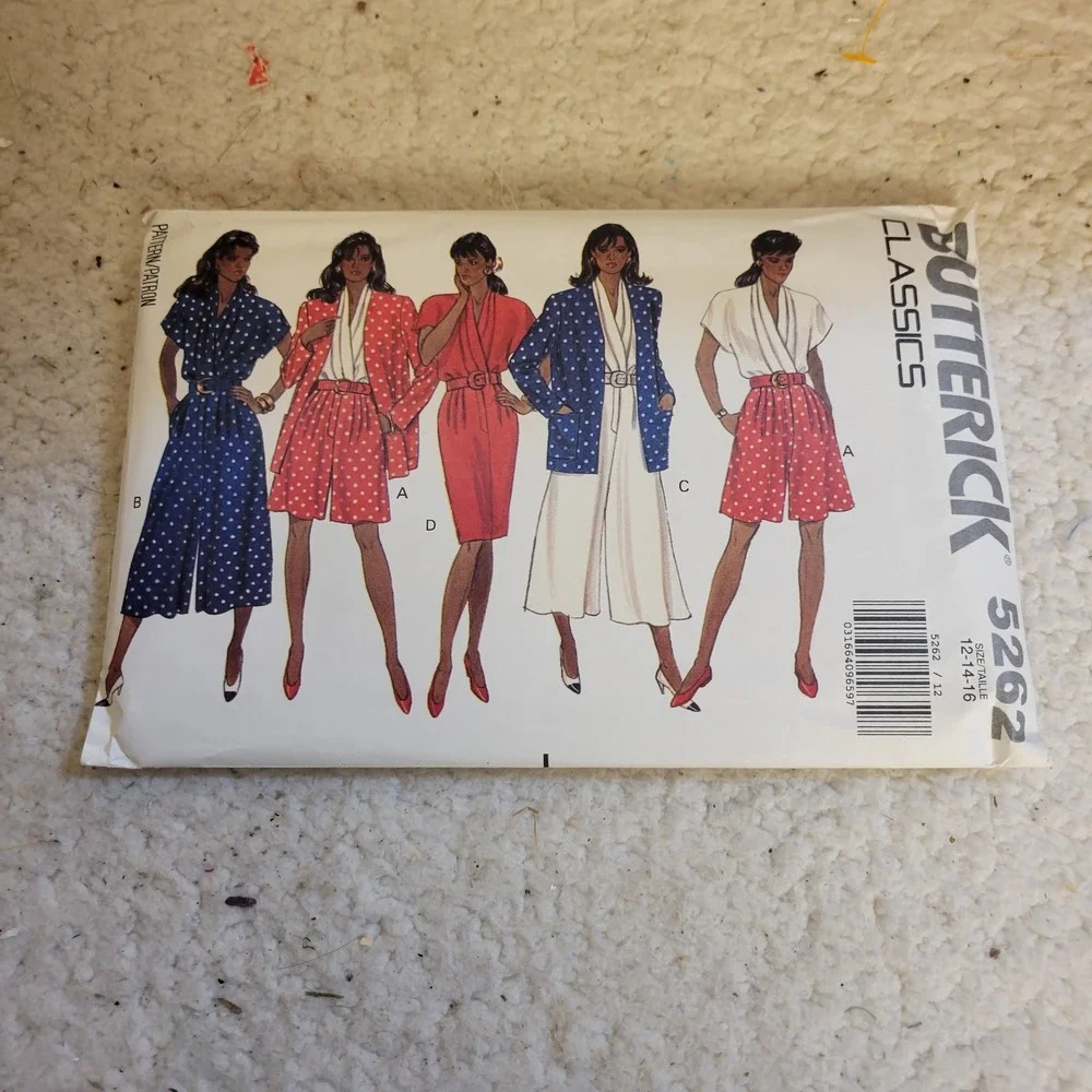 Butterick 5262 sewing